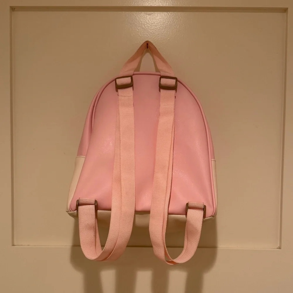 Disney Princess Mini Backpack Pink Faux Leather  Ariel Belle Cinderella Girls